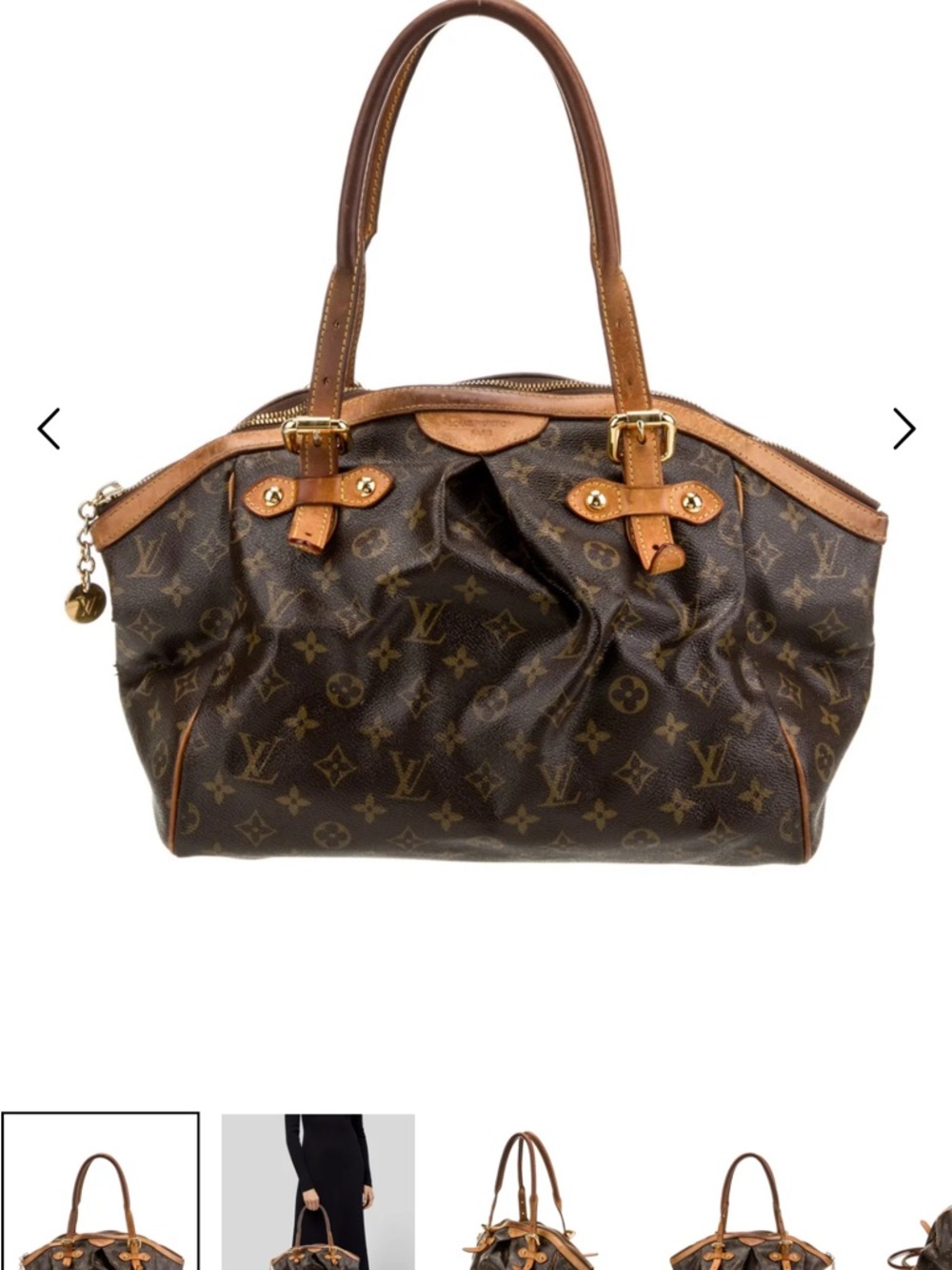 Louis Vuitton Monogram Canvas Tote in Brown and Tan